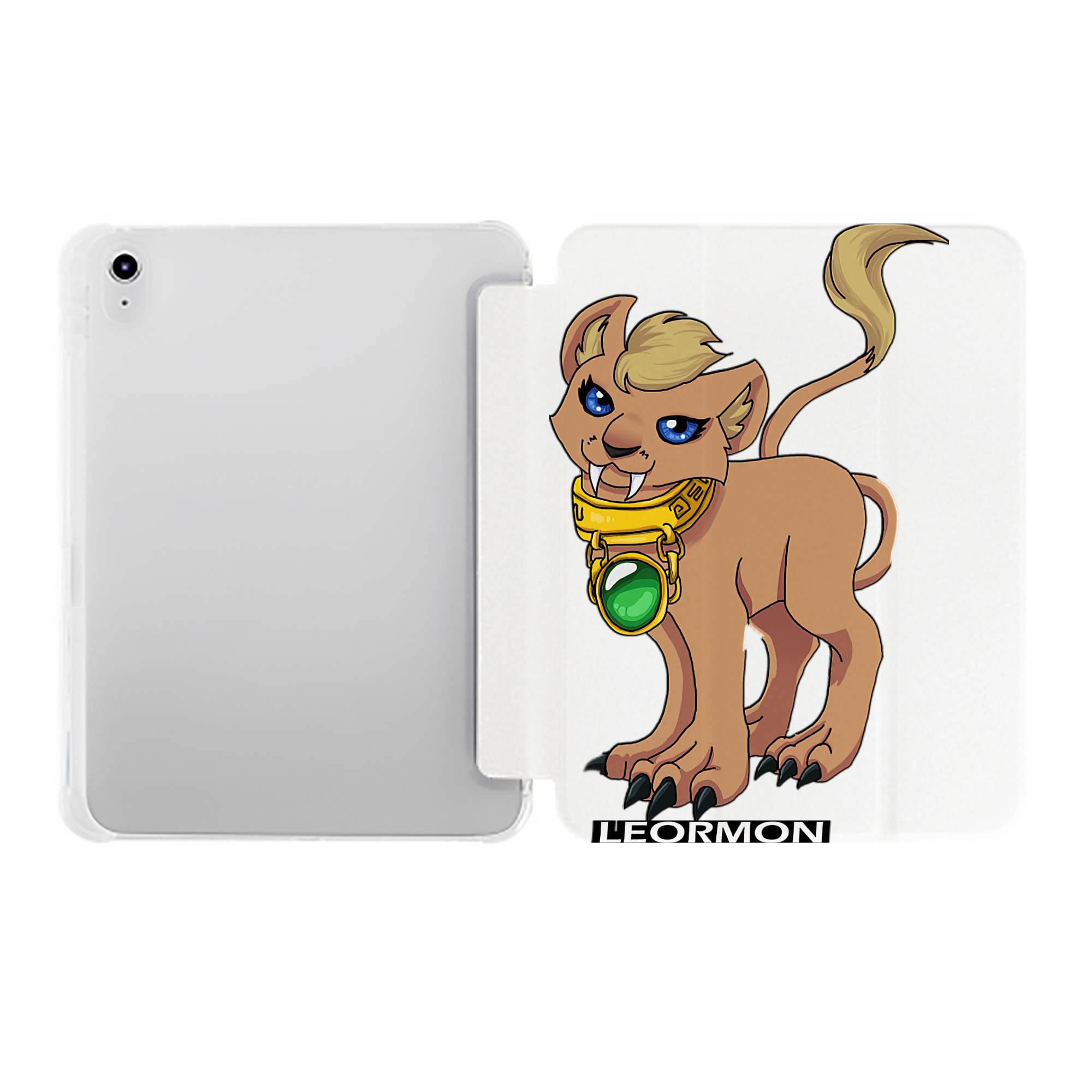 （画像用） Digimon デジタルモンスター/デジモン IPad ケース ペン収納付き 三つ折りスタンド PUレザー×シリコン 対応機種9.5/10.5/10.9インチ